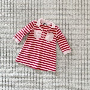 GAP Toddler Red and White Striped Dress
